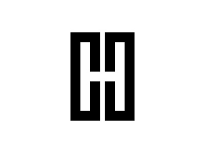HCC black logo minimal negative space white white space