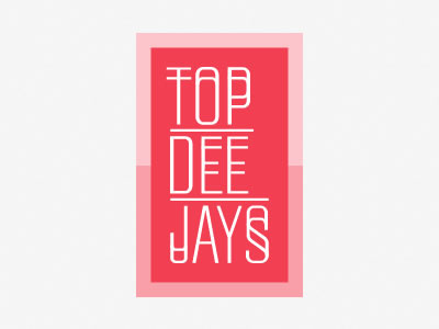 Top Dee Jays branding dj logo music