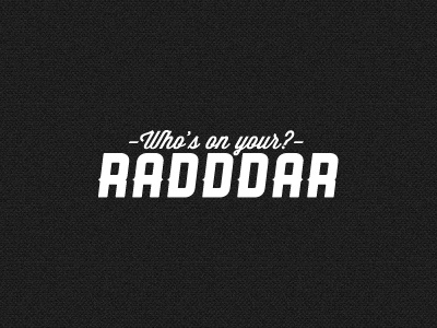 Radddar Logo app branding logo