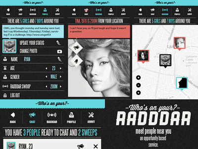 Raddar App app html5 responsive