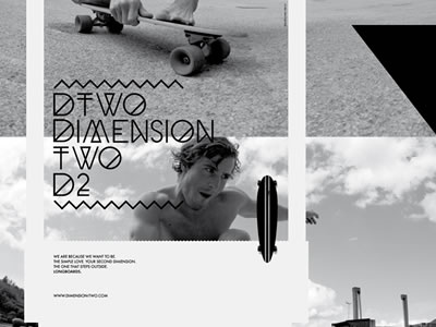 Dtwo Ad ad advertising font longboard retro surf