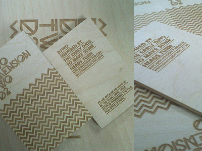 Wooden business cards