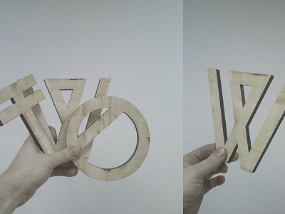 Dtwo Typography font type typography wood