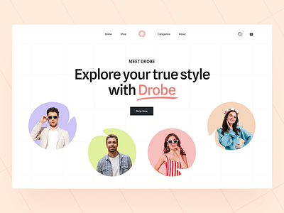 Drobe: Landing Page Hero