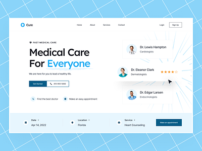 Cure: Landing Page Hero