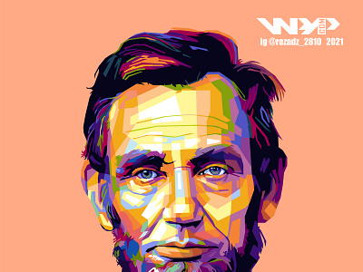 Abraham Lincoln in WPAP art
