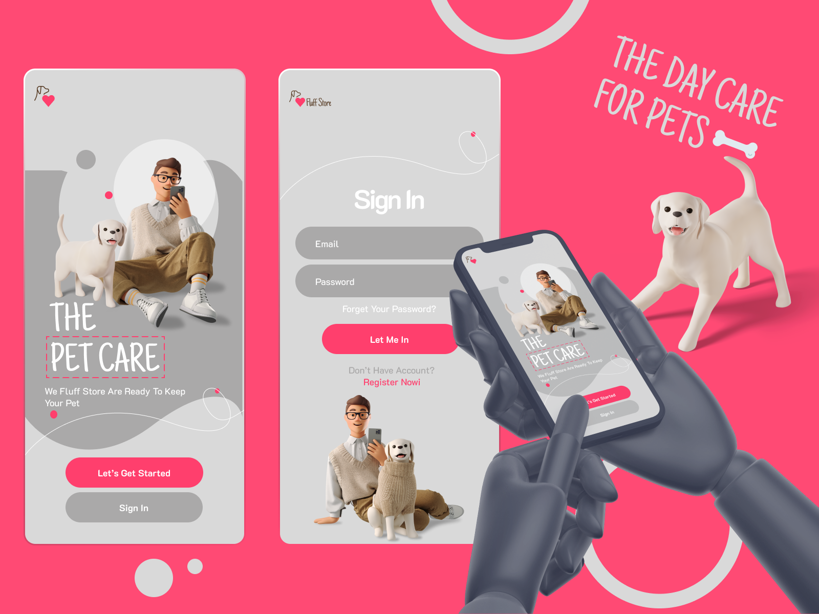 THE DAY CARE Pet Store UI by This is Ali on Dribbble
