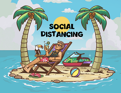 Social Distancing covid covid 19 design illustration ilustracion ilustration ilustrator mexico socialdistancing vector