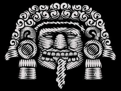 Tlaltecuhtli adobe azteca ilustration ilustrator mexico