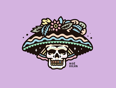 catrina catrina design flower illustration illustration design illustrations mexico skull stars universe vector