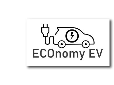 Electric charging station logo graphic design illustration logo