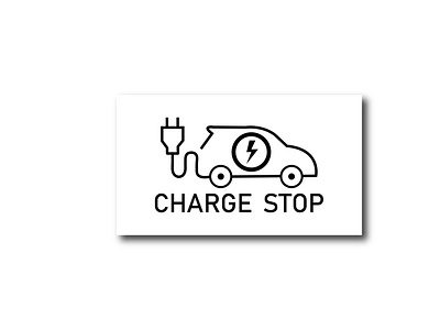 Electric car charge logo