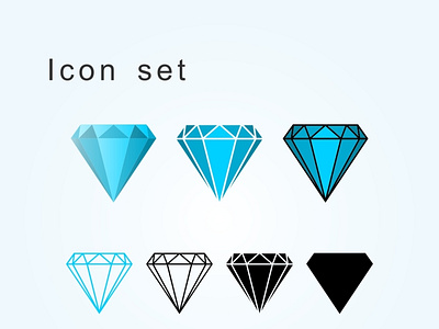 Diamond icon design graphic design icon design
