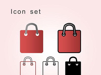 Shopping bag icon design graphic design icon icon design illustration