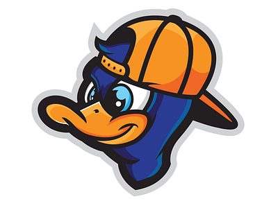 UTP new duck mascot baseball basketball cartoon character duck fun mascot sport logo sports youth sports