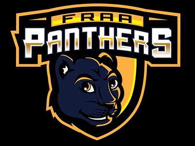 panther mascot concept cartoon character cute fun gold logo mascot panther playful school sport mascot sports sports logo wild animal wildcats