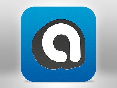 Aertv App Icon app blue icon ios ipad iphone ui