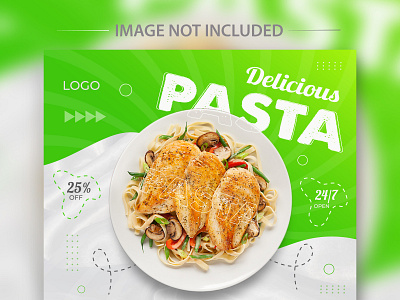 Fresh Delicious Pasta Food Menu Social Media Post Design delicious food menu hot pasta pasta pasta food menu pasta food post pasta social media post design restaurant food social media design