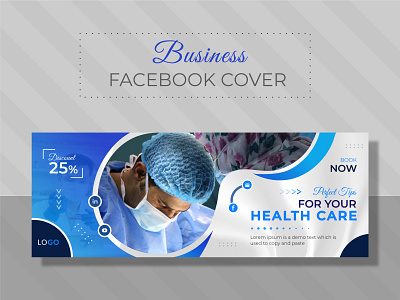 Medical Facebook Cover Design Template instagram webinar social media cover website ads