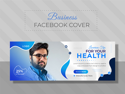 Medical Facebook Cover Template Design instagram webinar social media cover website ads