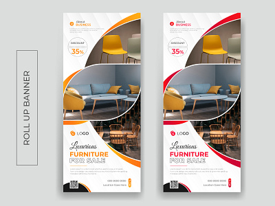 Furniture Sale Roll up Banner Design