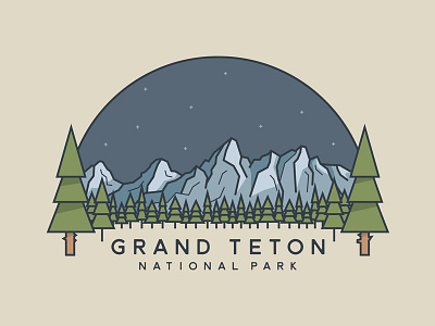 Grand Teton National Park adventure explore grand teton grand tetons mountains national outside park trees vector