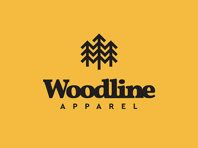 Woodline Logo adventure appalachian apparel apparel design apparel logo explore lettering logo mountains trees woodline