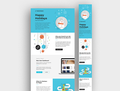 SketchDeck Email Design and Development branding design email design typography