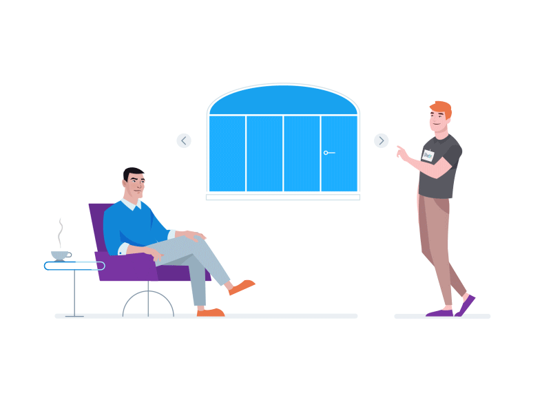 Select a window is a challenging task... animation clean customer explainer seller window