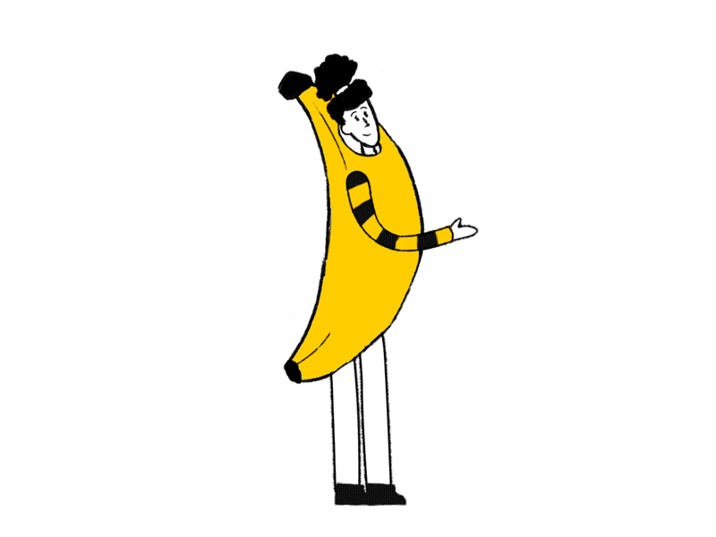 Banana dance banana beeline crazy dance funny