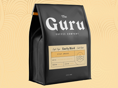 Guru Coffee Co. branding coffee identity logo package design packaging