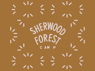 Sherwood Forest camp illustration logo minnesota north outdoors pattern summer type vector woods