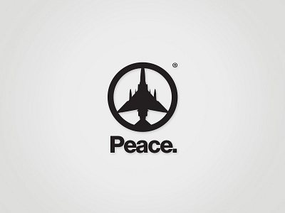 Peace bombs creative freedom logo media registrated truth war world