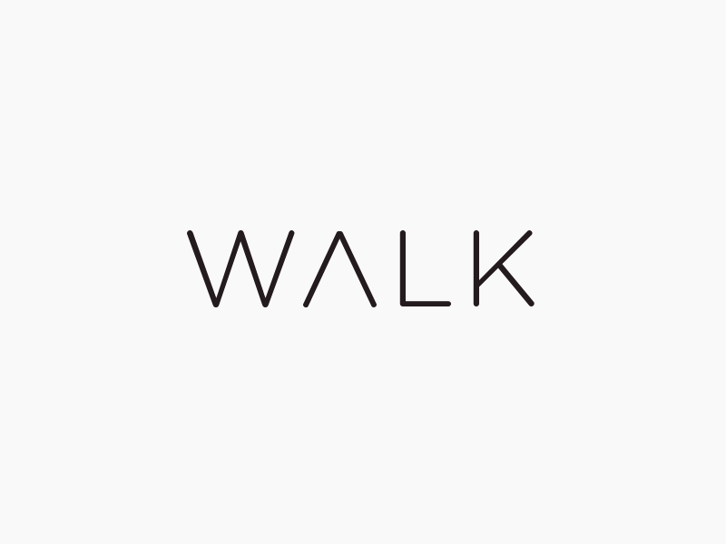 Walk clean creative keepwalking motion simple thin