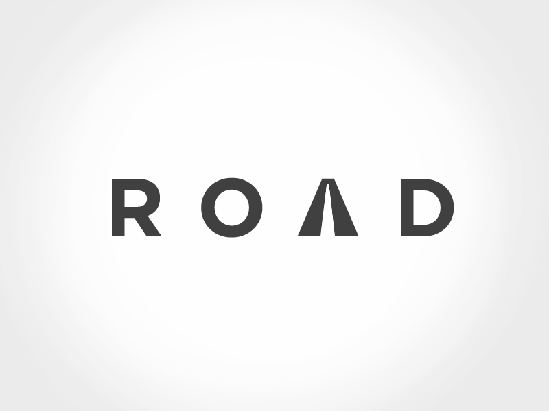 Road animation car clean drive dynamic gif logo monochrome perspective road simple