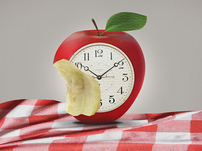 Time apple creative illustration life paint passing photography photoshop time