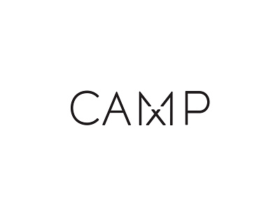 Camp branding camp design graphic holiday icon idea logo simple symbol tent thin