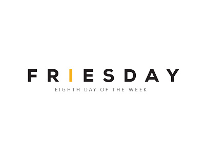 Eight Day Of The Week creative design frenchfries fries funny logo potato simple week