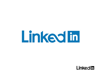 LinkedIn Logo - Personal Project business chain connection creative design linkedin logo personal redesign simple subtle work