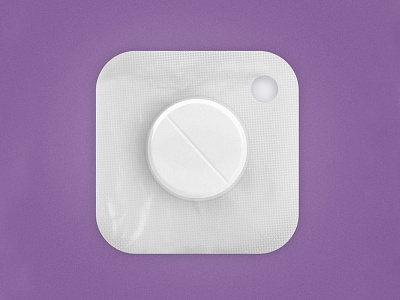 Insta Pill creative design drug enjoy instagram logo medicine original pill relax subtle tablet