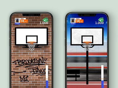 Basket Game App Concept app basket basketball design game sport streetbasket ui urban ux