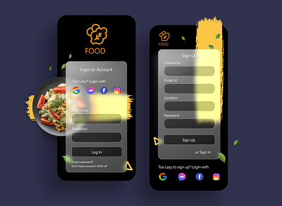 #DailyUI-001 001 app dailyui dailyui001 food ui