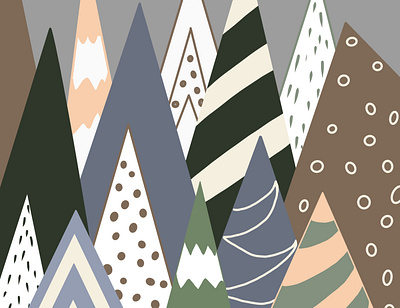 Christmas forest ill illustration