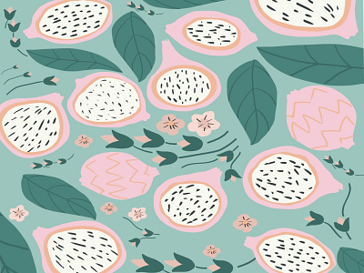 Dragon fruit pattern