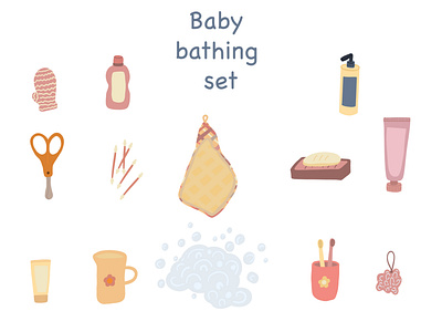 Baby bathing set