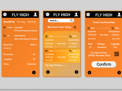 Flight search and booking design