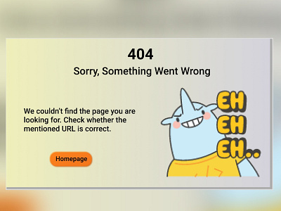 404 error page