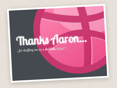 Thanks for the draft, Aaron! css3 debut grey pink thanks transforms