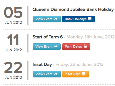 Events Calendar calendar diary events schedule ui