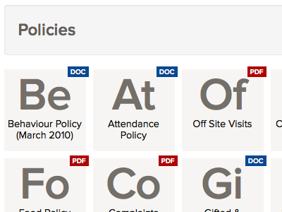 Downloads - Periodic table style